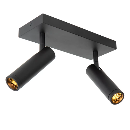 Lucide GRADO - Plafondspot - 2xGU10 (MR11) - Zwart - detail 1